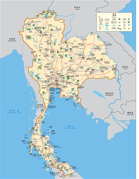 태국 지도